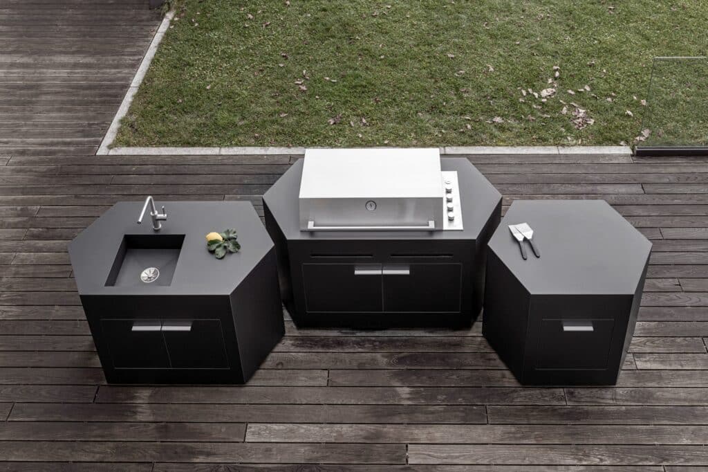 Die bee outdoor Outdoorküche von oben