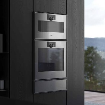 Moderne Gaggenau Küchengeräte der Serie Expressive mit markanter, ausdrucksstarker Frontgestaltung