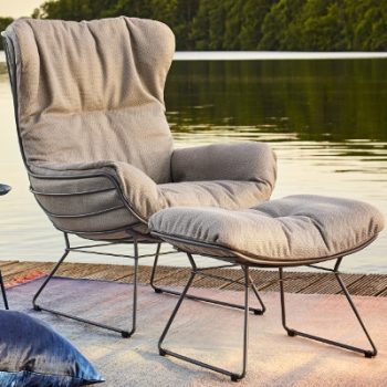 Freifrau | Outdoorkollektion Wingback Chair am See | Lehner Raumkonzept