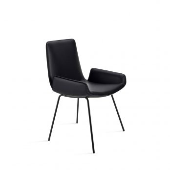 Freifrau | Amelie Armchair Leder Opium | Lehner Raumkonzept