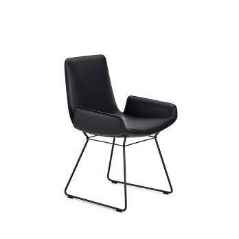 Freifrau | Amelie Kollektion Armchair Leder Opium | Lehner Raumkonzept