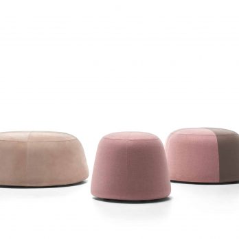 3 verschiedene FUJI Hocker von mdf italia, erhältlich bei Lehner Raumkonzept